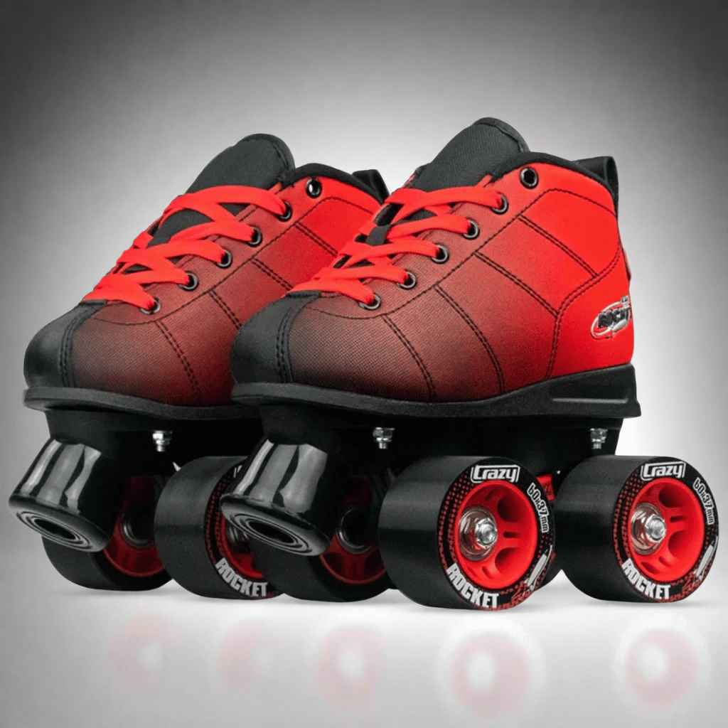 Rocket Jr Size Adjustable Rollerskates - Crazy Skates