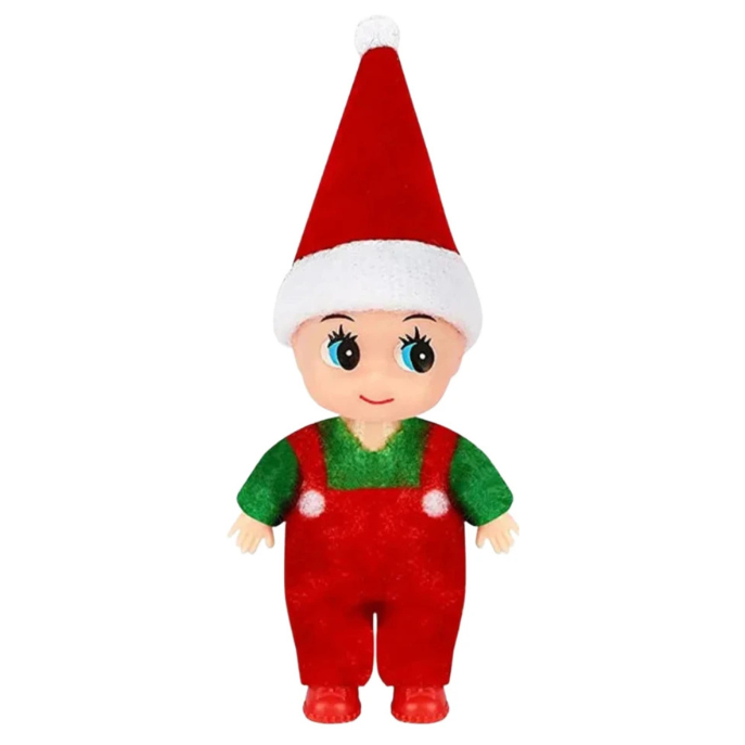 Baby Bookshelf Elf Christmas Doll Ornament