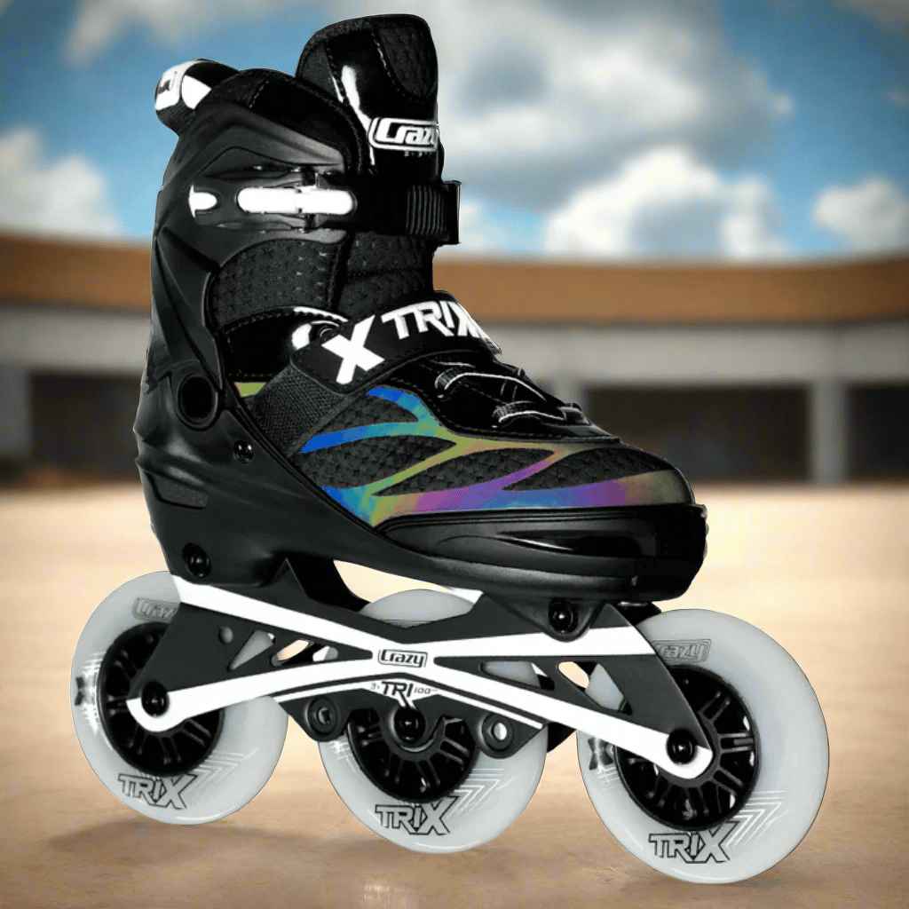 TRIX 3 Wheel Size Adjustable Inline Skates - Crazy Skates