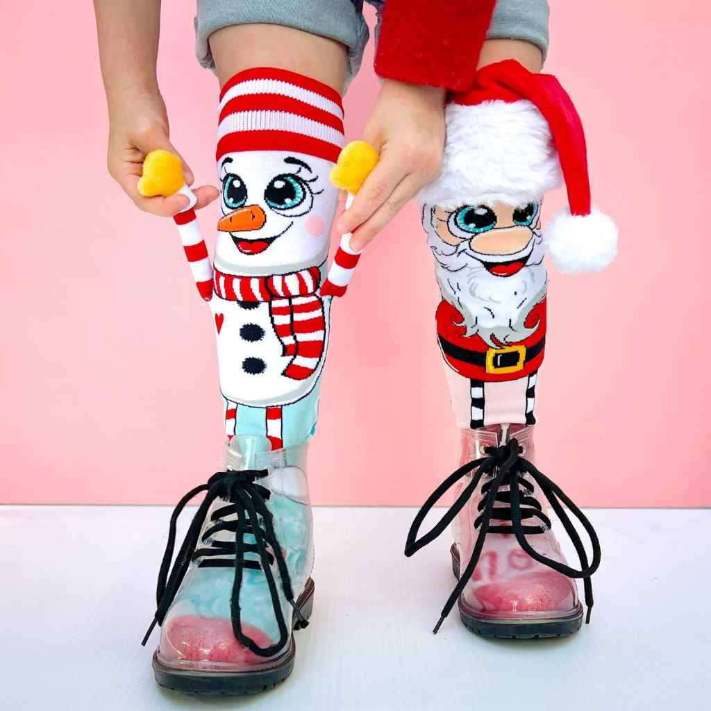 Santa & Snowman Crazy Socks - MADMIA