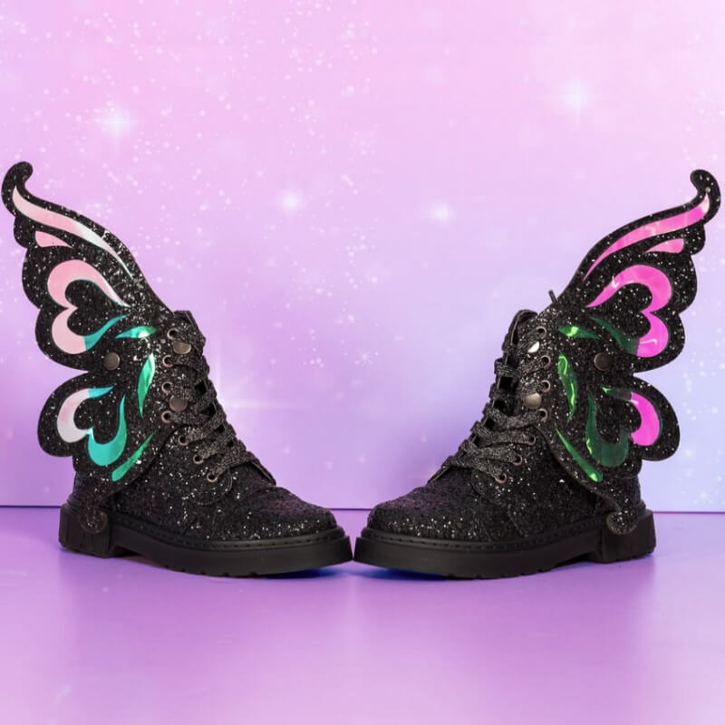 GLITTER FAIRY SHOES - BLACK