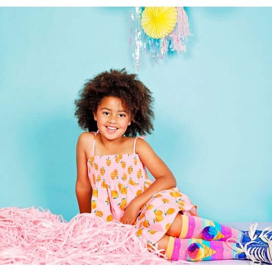 Ice Cream Socks on Kids at Beach