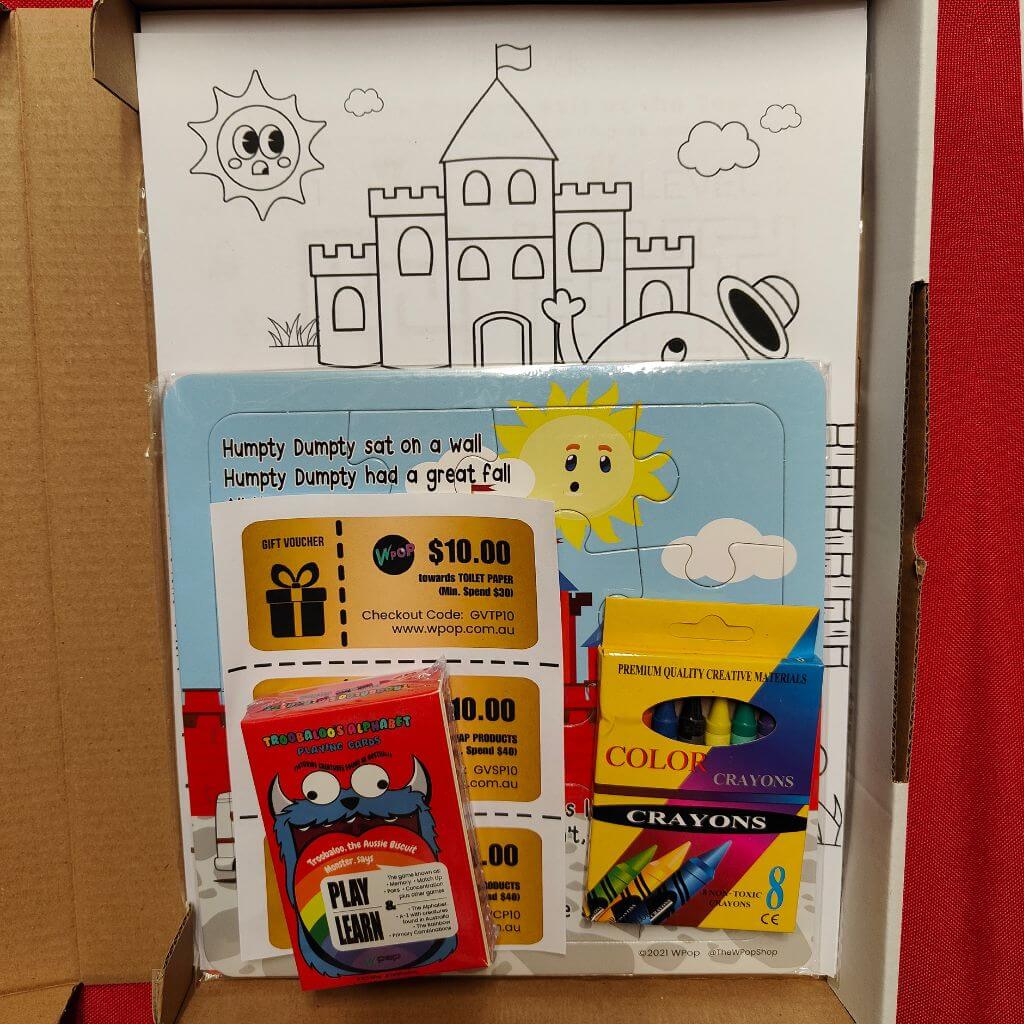 Front of the Large Activity Pack Box - Play and Learn for Kids