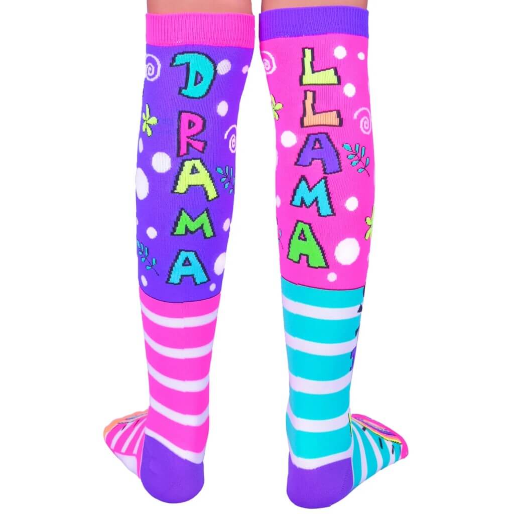 Llama Drama Socks - Back - MADMIA