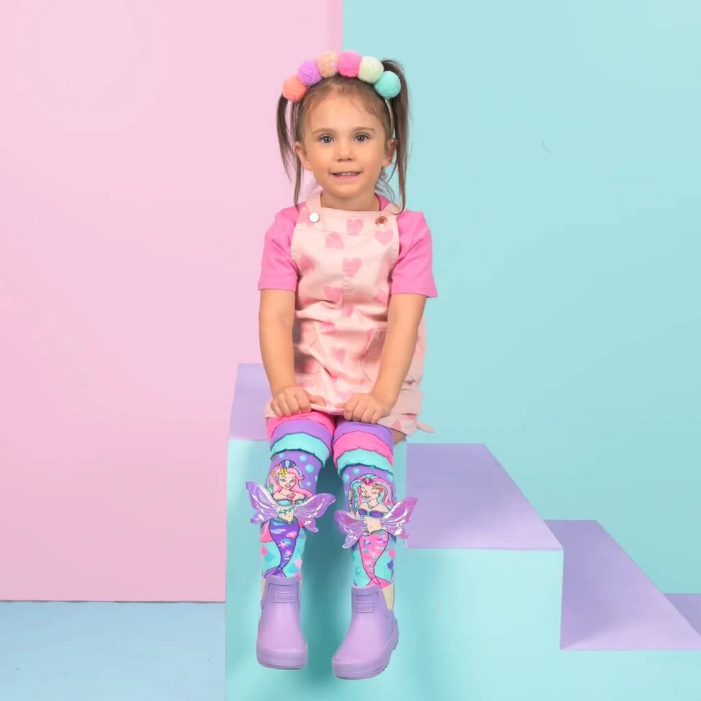 Mermaid Vibes Socks on Toddler - MADMIA