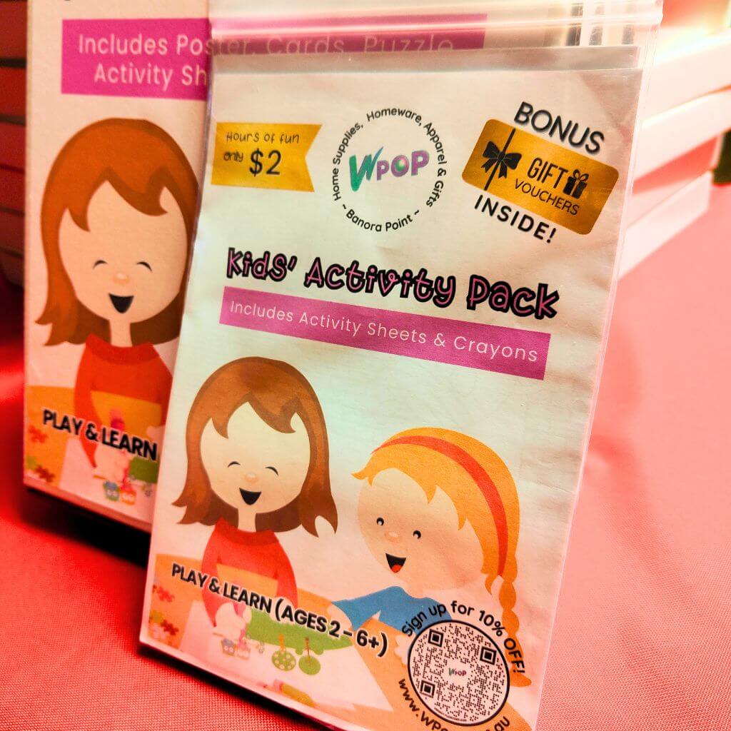 Front of the Small Activity Pack Bag Play and Learn for Kids