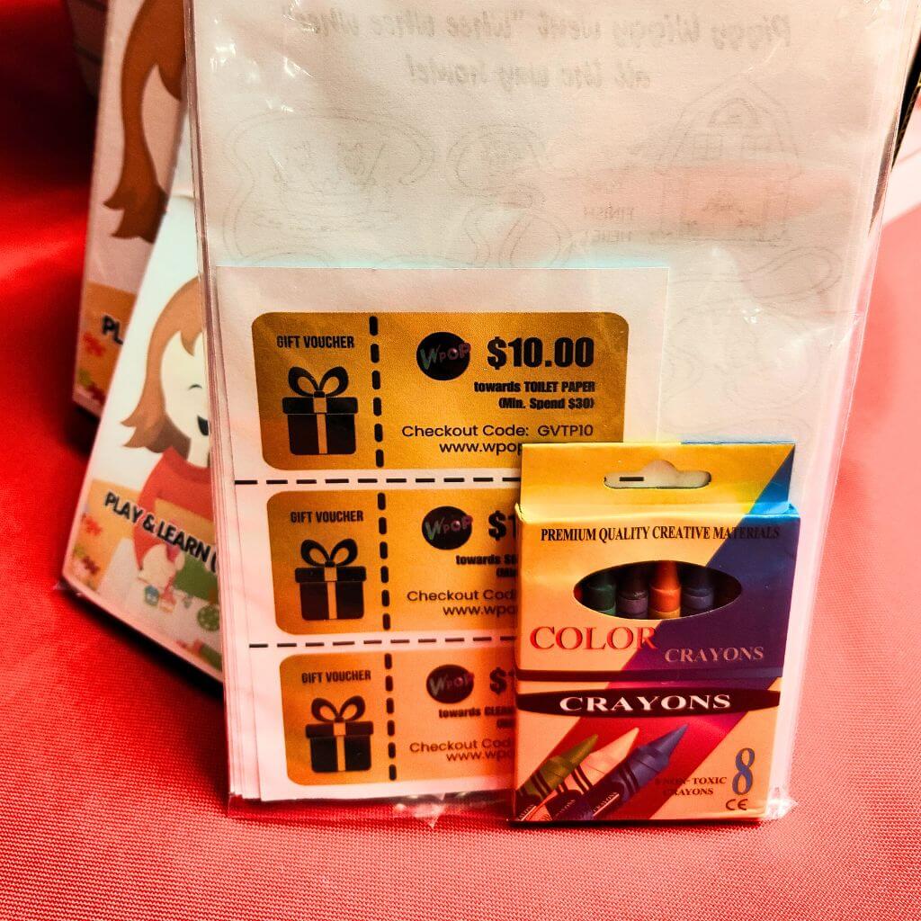 Back of the Small Activity Pack Bag - Play and Learn for Kids
