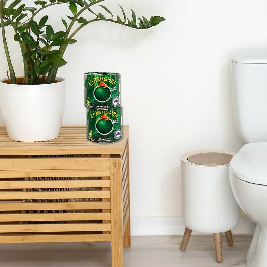 Earthcare Rolls of Toilet Paper x 48 (3 Ply, Extra Long, Recycled, Australian)