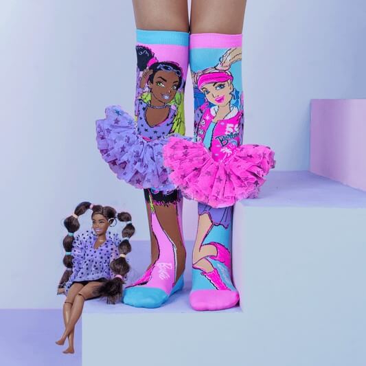 Barbie Doll Extra Vibes Socks with Frilly Tutu Dancing Skirts - MADMIA - The WPop Shop