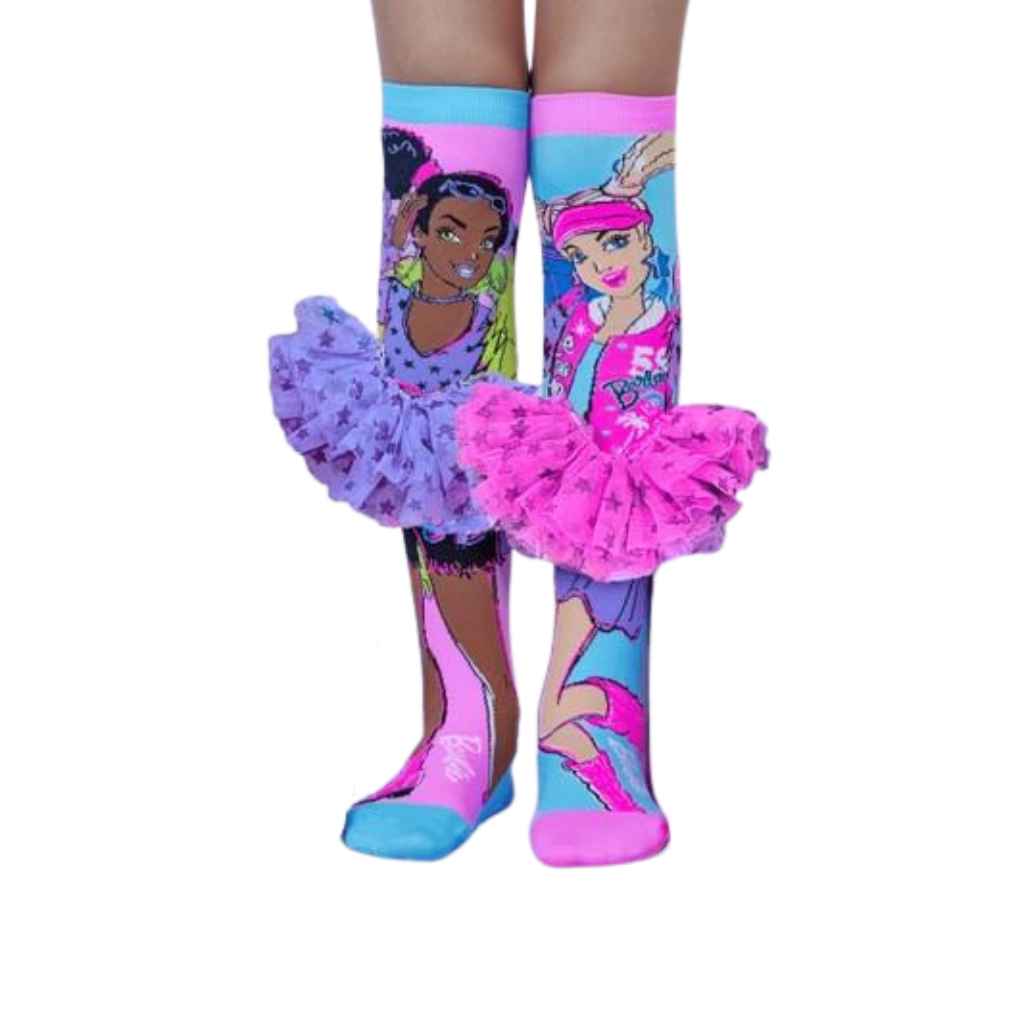 Barbie Doll Extra Vibes Socks with Frilly Tutu Dancing Skirts - MADMIA