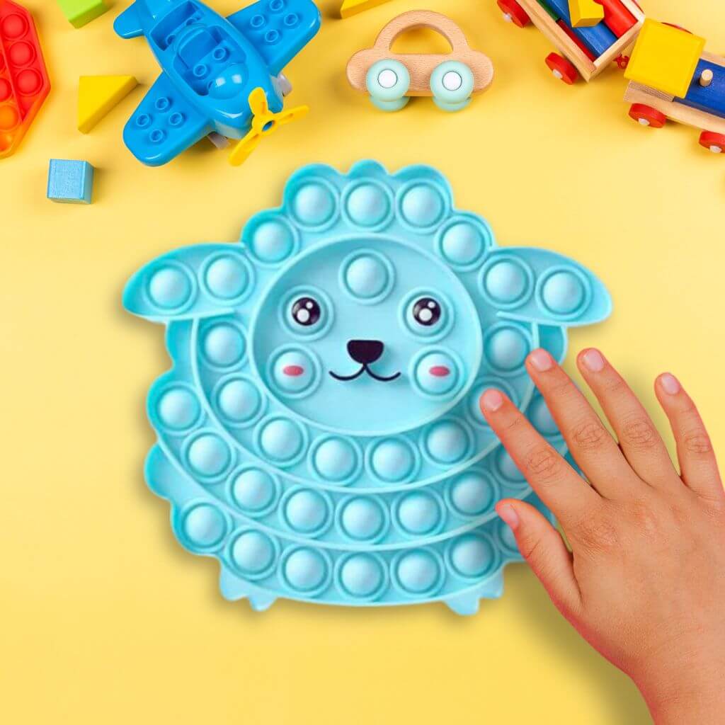 Blue Sheep Popit Kids Fidget Sensory Toy - The WPop Shop