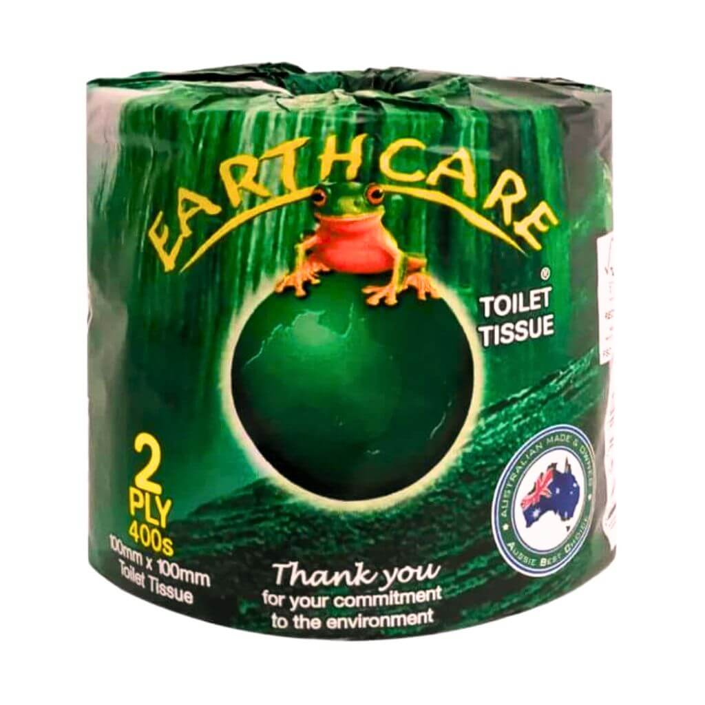 Earthcare Toilet Paper x 48 (2 Ply, Extra Long, Recycled, Australian) - The WPop Shop