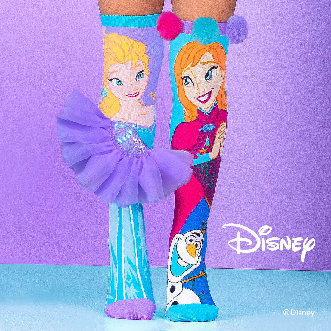 Madmia Elsa & Anna Kids Everyday Wear Comfort Soft Socks