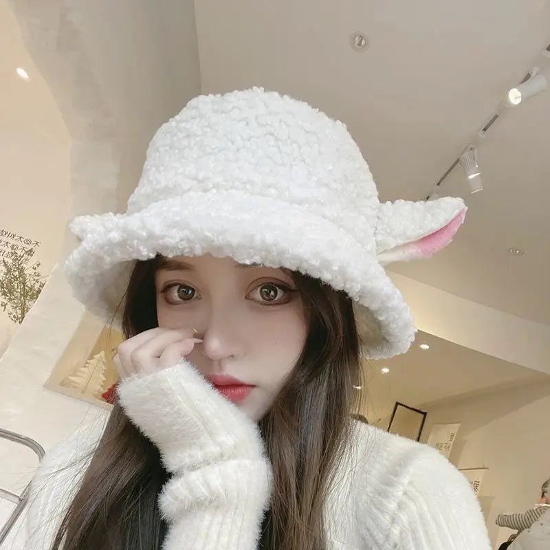 Faux Lamb Bucket Hat for Autumn/Winter - The WPop Shop