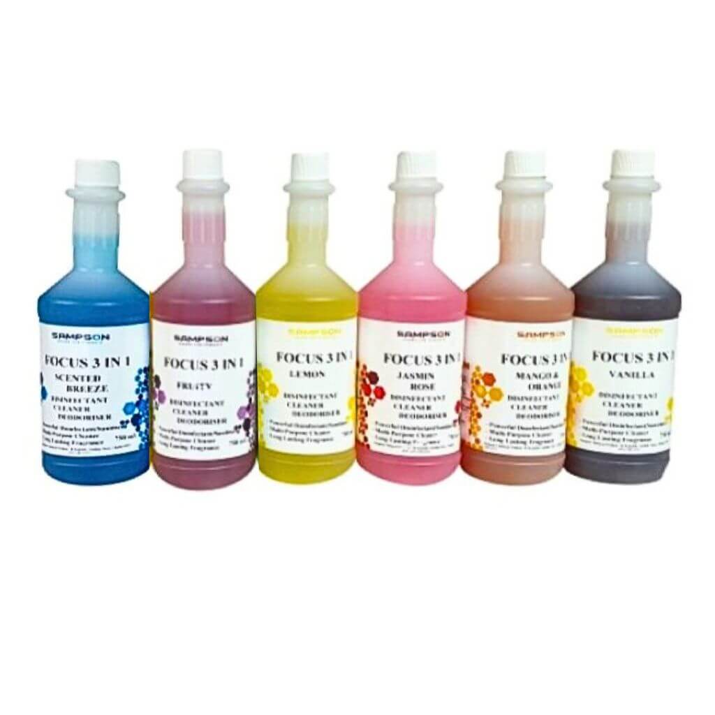Focus 3 In 1 Disinfectant, Cleaner, Deodorant (Lemon/ Rose/ Bubblegum) - The WPop Shop