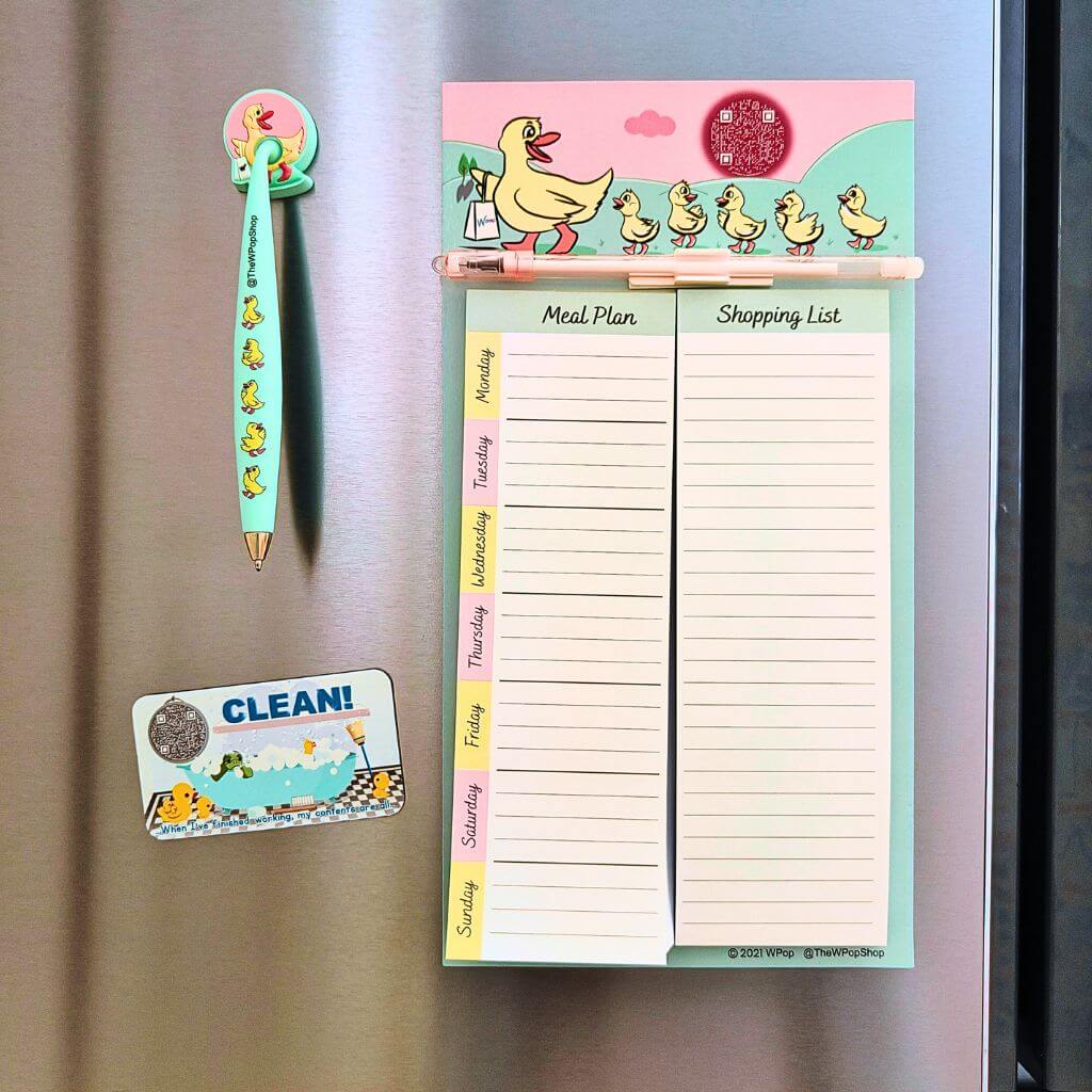 Fridge Shopping List & Pen + Dishwasher Magnet Bundle - The WPop Shop