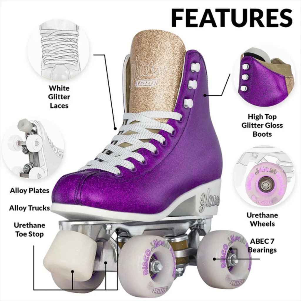 GLAM Roller Skates - Crazy Skates - The WPop Shop