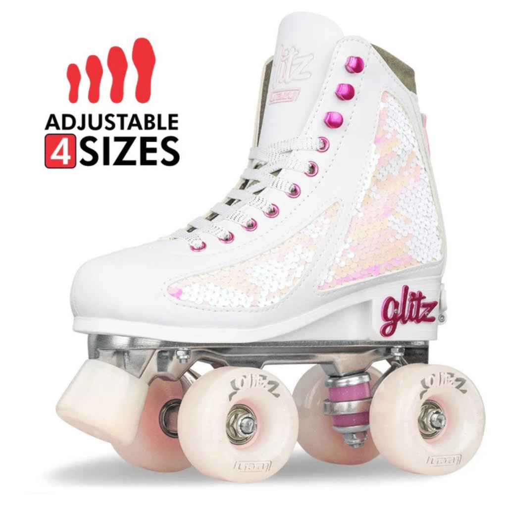 GLITZ Size Adjustable Rollerskates - Crazy Skates - The WPop Shop