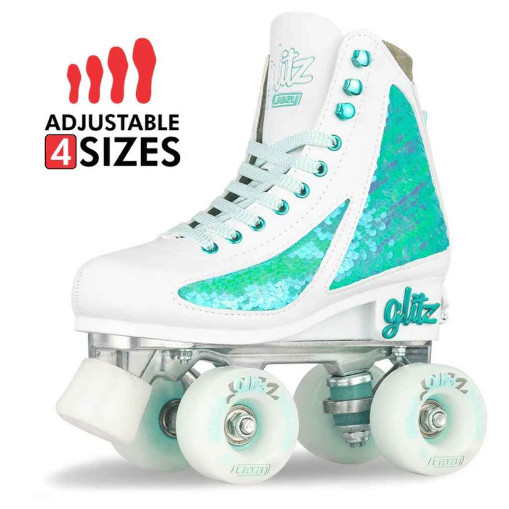 GLITZ Size Adjustable Rollerskates - Crazy Skates - The WPop Shop