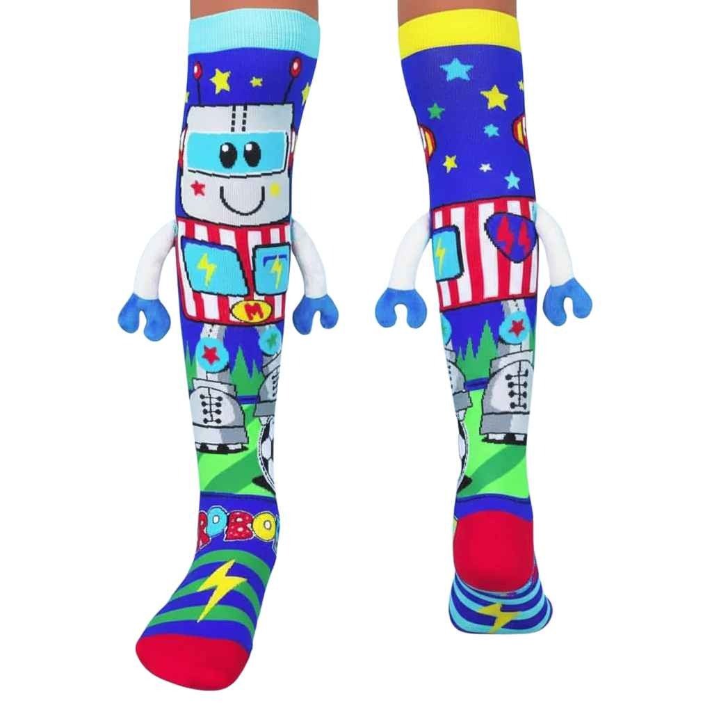 Little Kids Robot Socks – Preschoolers - The WPop Shop