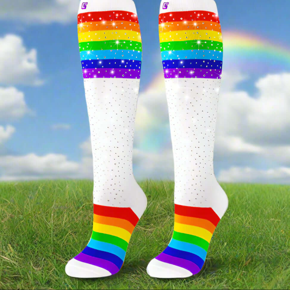 Diamond Rainbow Socks - Crazy Skates