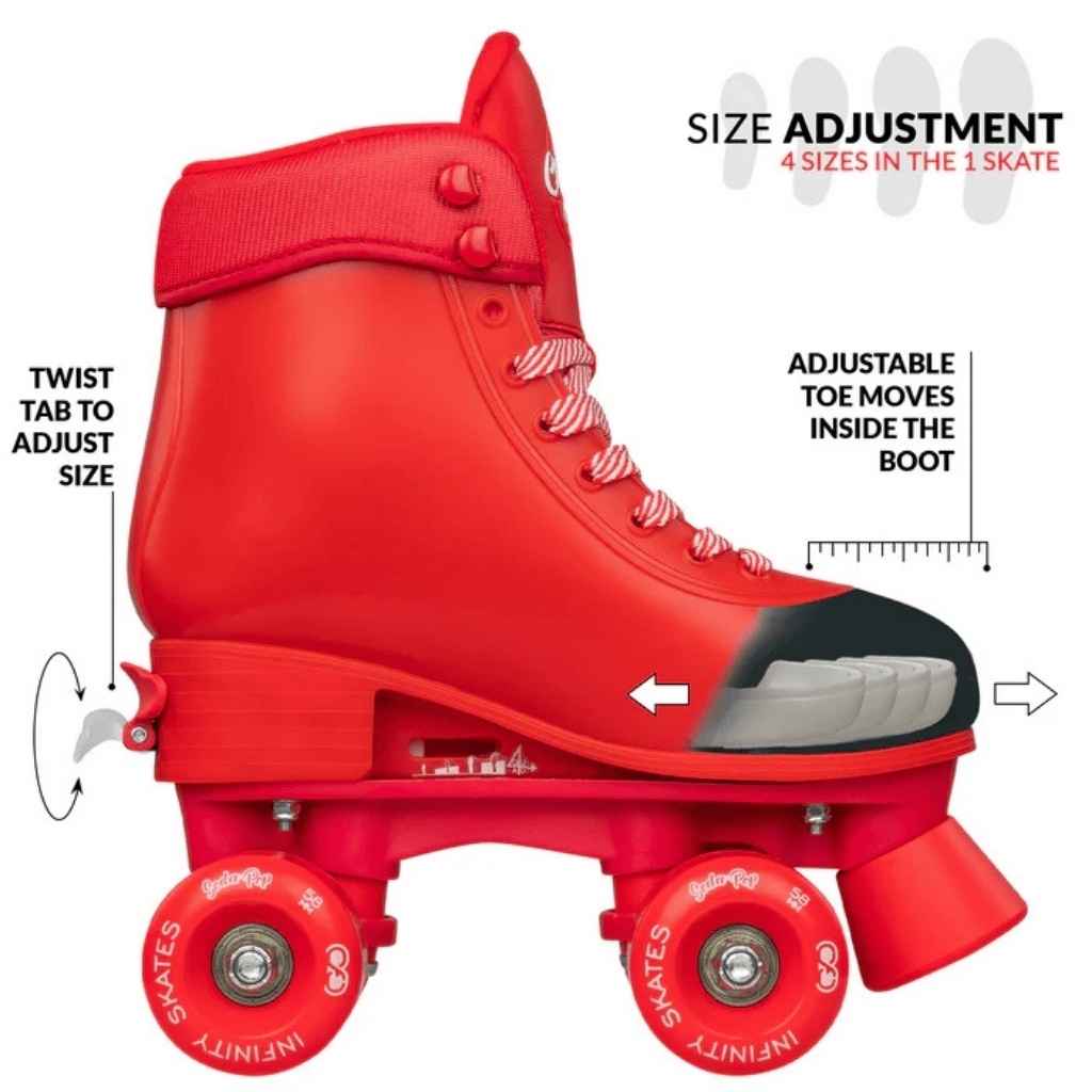 SODA POP Size Adjustable Rollerskates - Crazy Skates - The WPop Shop