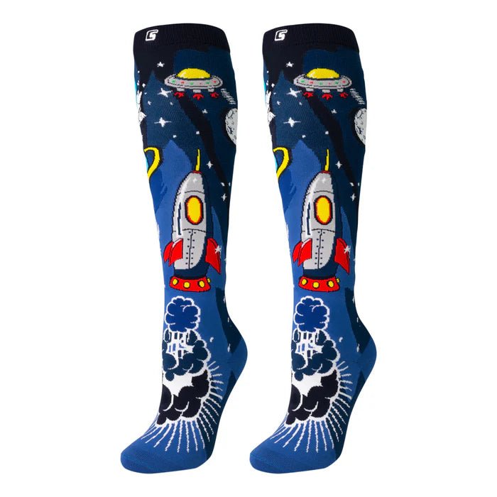 Space Star and Rocket Socks - Crazy Skates - The WPop Shop