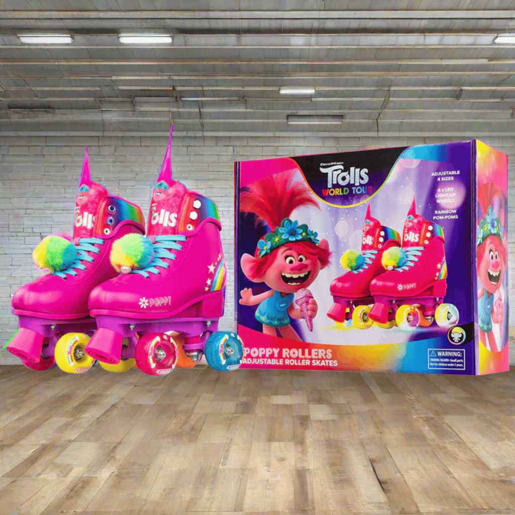 TROLLS Size Adjustable Rollerskates - Crazy Skates - The WPop Shop