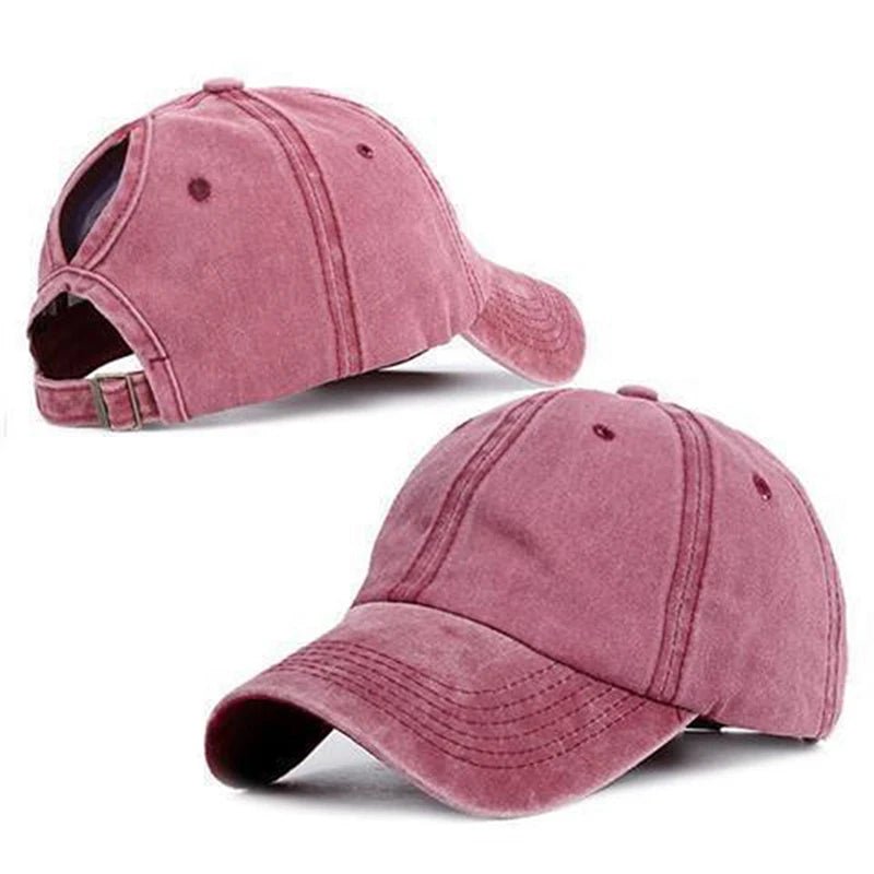 Vintage Ponytail/Bun Baseball Caps - The WPop Shop