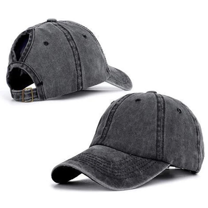 Vintage Ponytail/Bun Baseball Caps - The WPop Shop