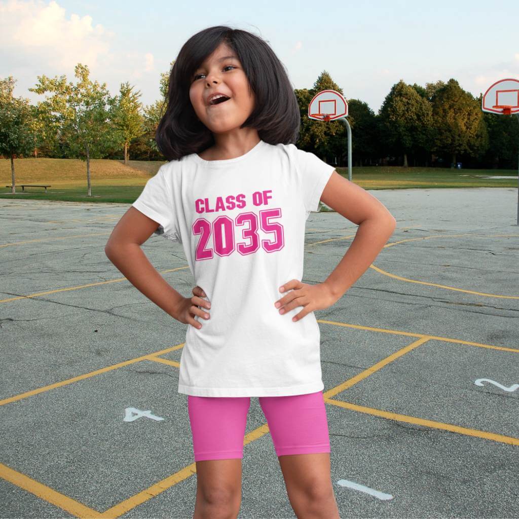 Girls/Womens' Class Of Year T-Shirt Graduation Present