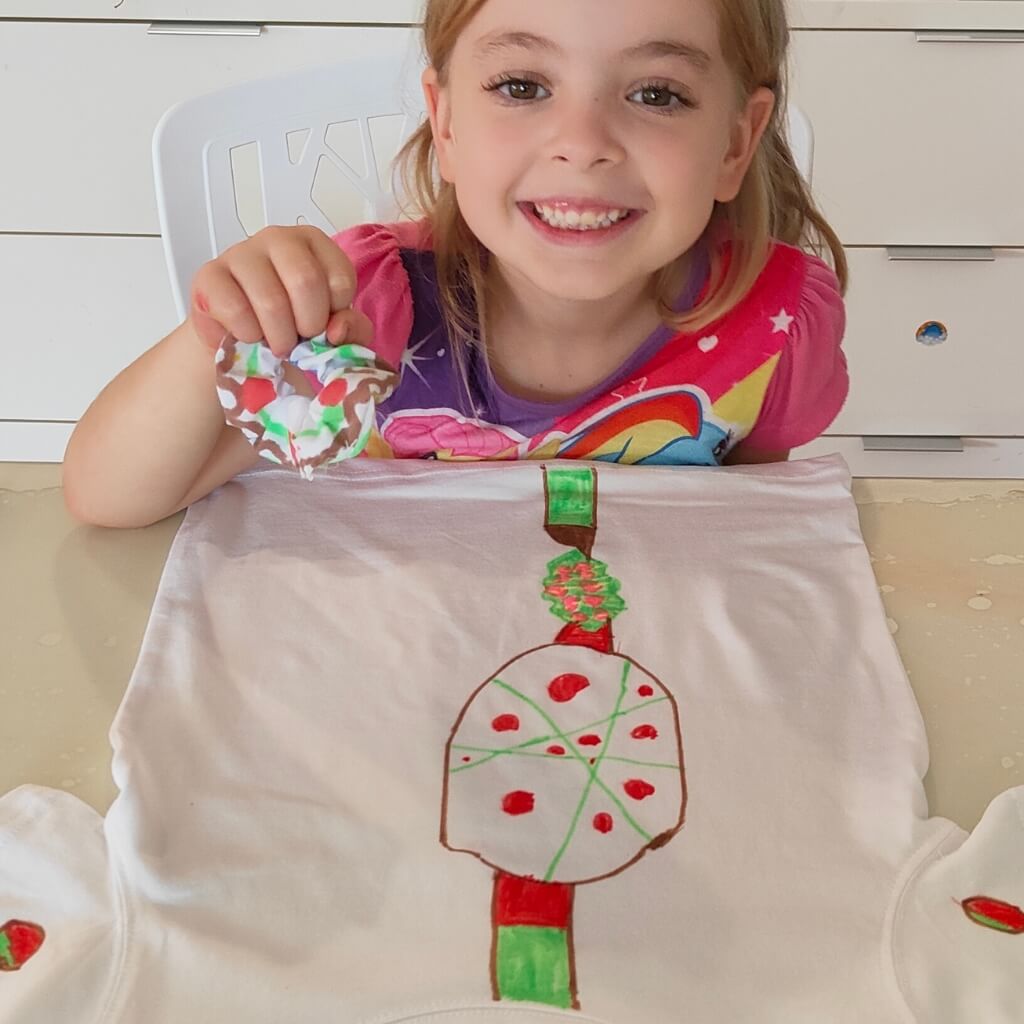 Permanent Markers used on a Scrunchie and a Blank T-Shirt
