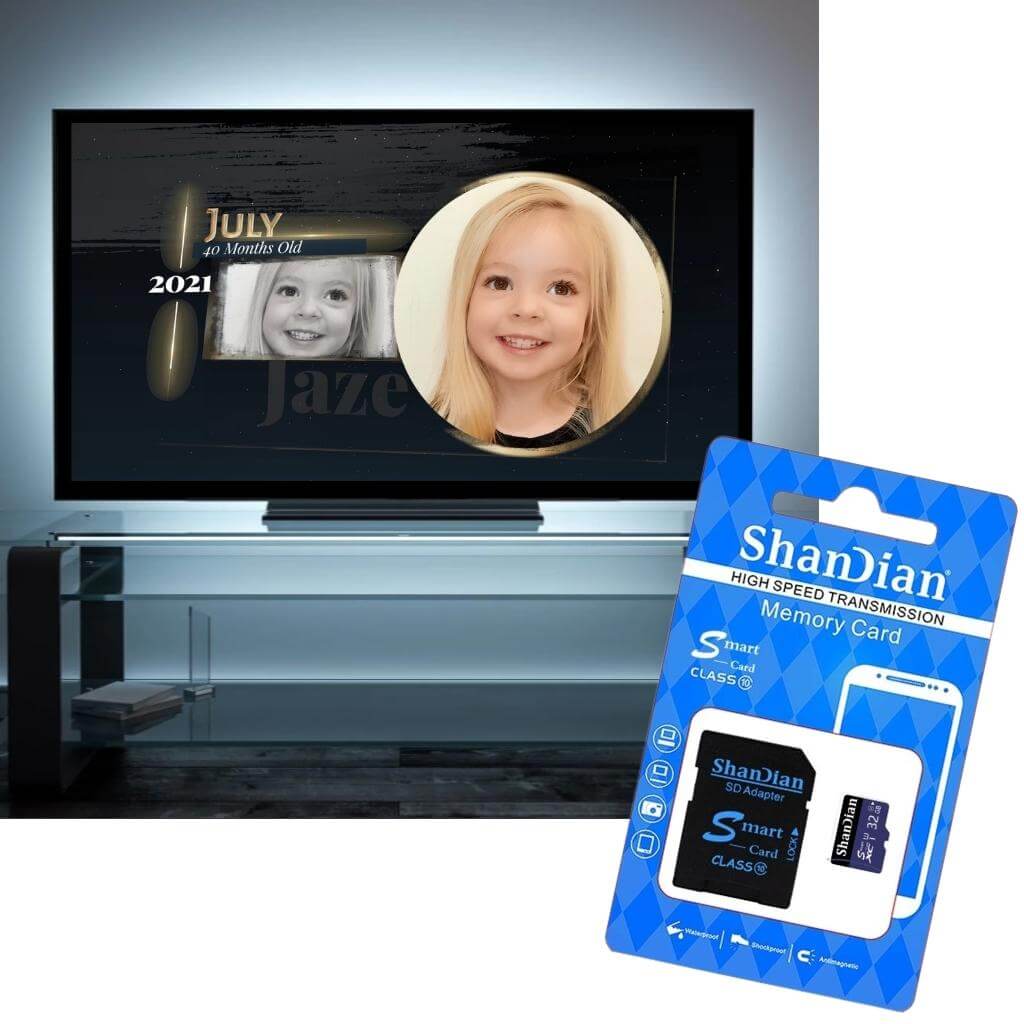 Morphing Faces Video with Micro SD Card and Adapter