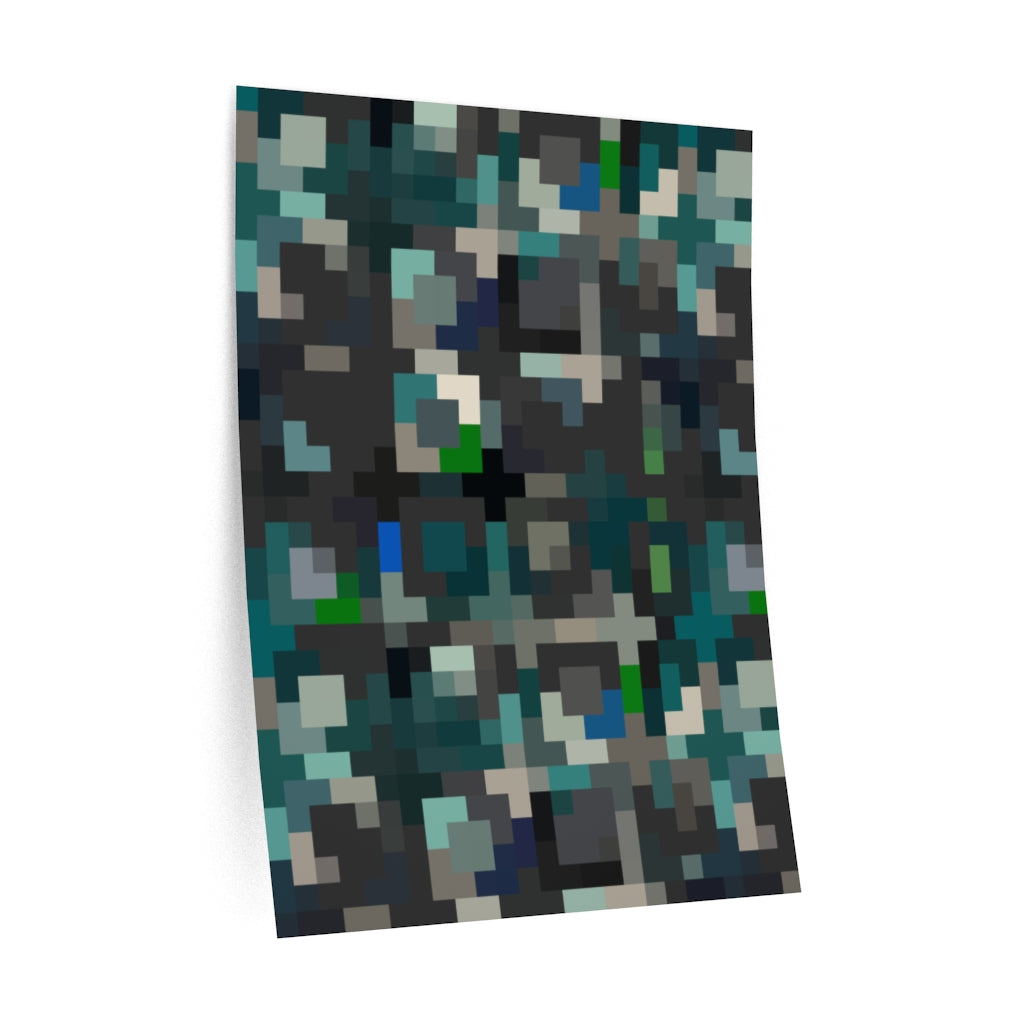 Pixels Wall Decal/Adhesive Poster - Minecraft™-Style