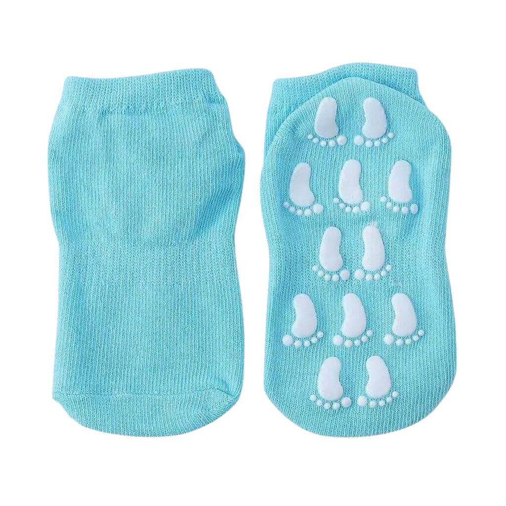 Blue Socks with Feet Grips