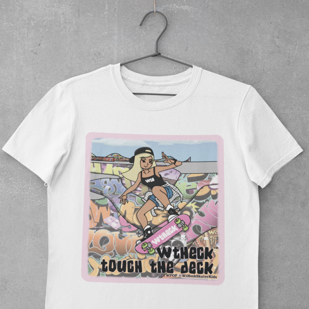 Wt Heck Skater Girl T-Shirt White