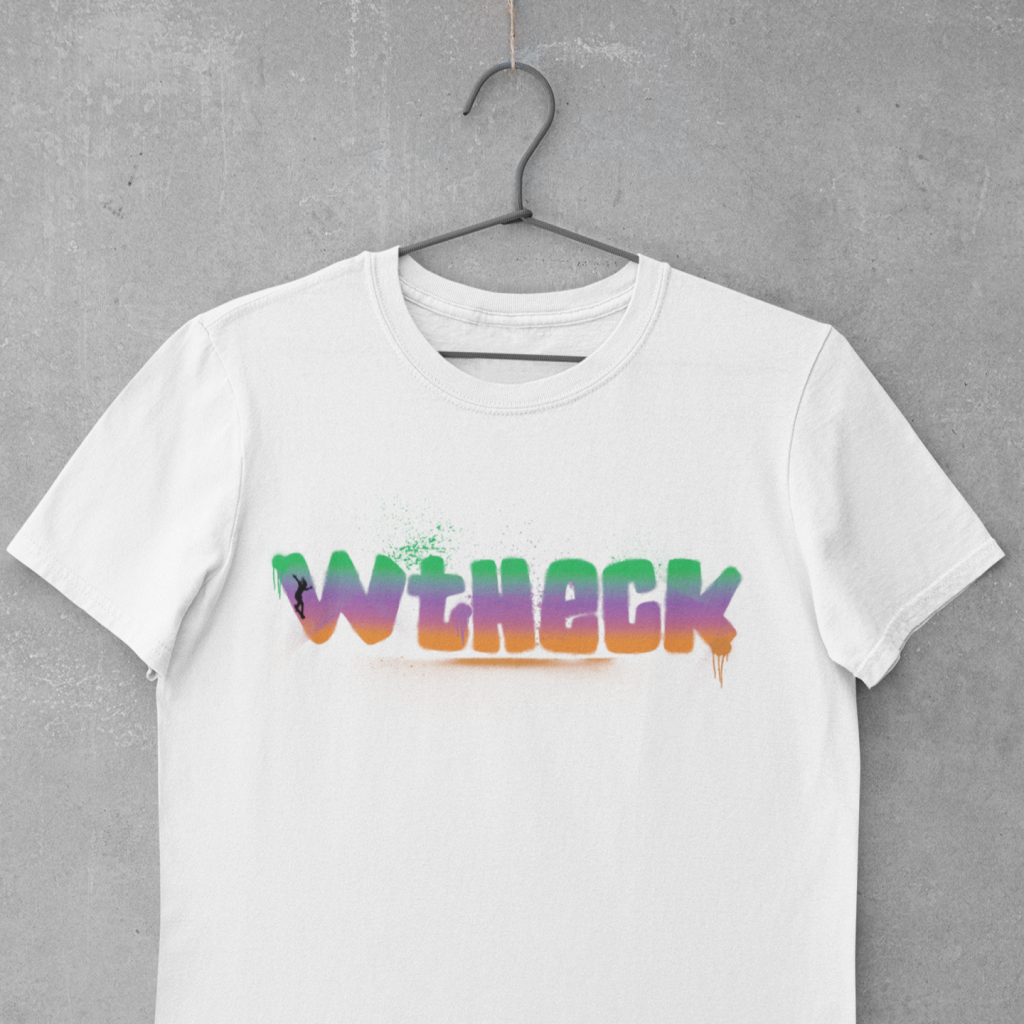 Wt Heck T-Shirt White Front Skater Boy