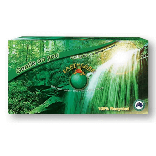 Earthcare Facial Tissues 2 Ply (Australian, Recycled Office Paper) - The WPop Shop