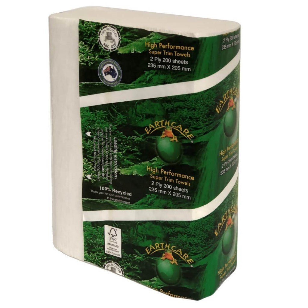 Earthcare Supertrim Interfold Hand Towel (2 Ply) x 16 - The WPop Shop