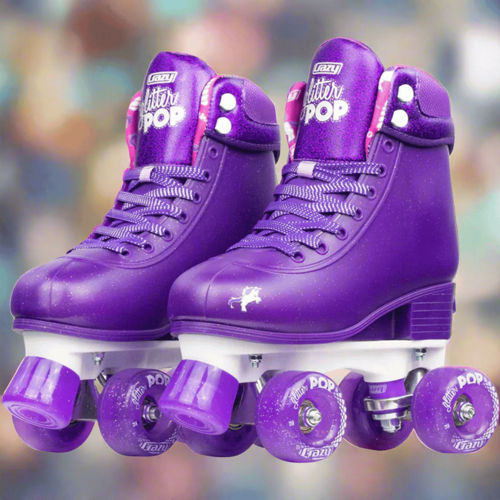 GLITTER POP Size Adjustable Rollerskates - Crazy Skates