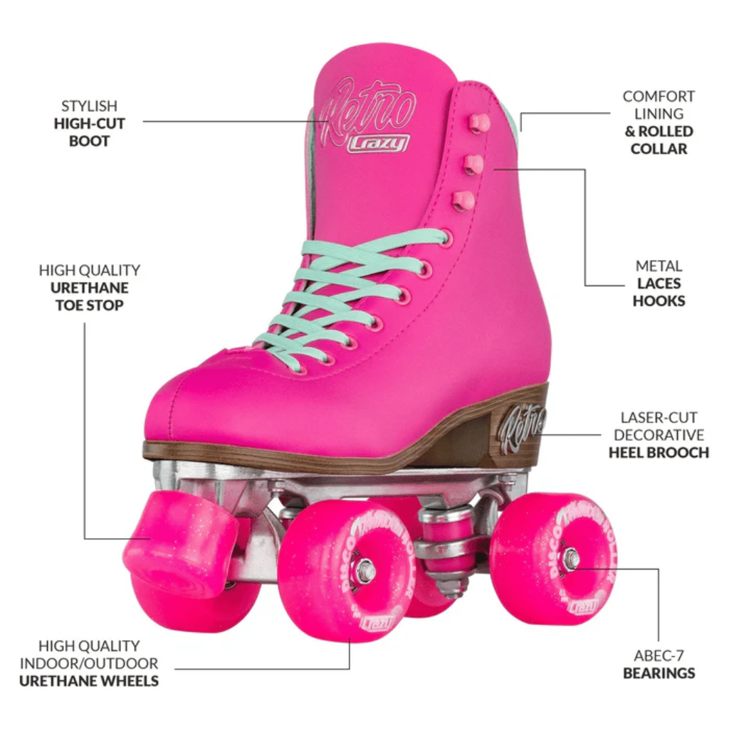 Retro Rollerskates - Crazy Skates