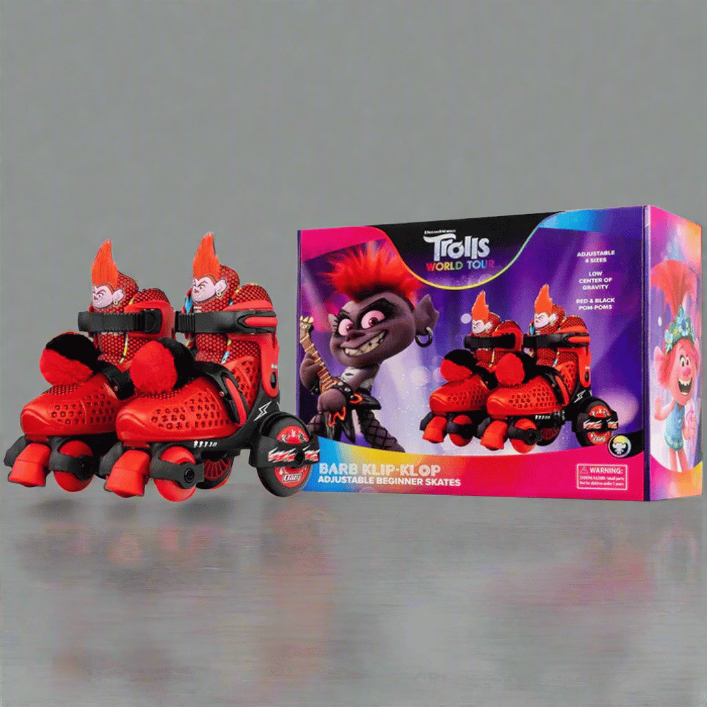 TROLLS Size Adjustable Klip Klop Skates - Crazy Skates