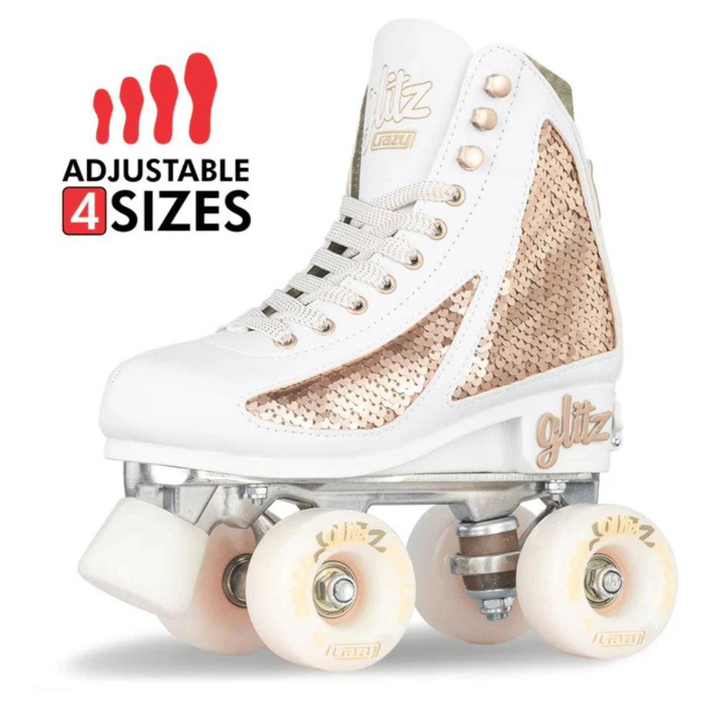 GLITZ Size Adjustable Rollerskates - Crazy Skates