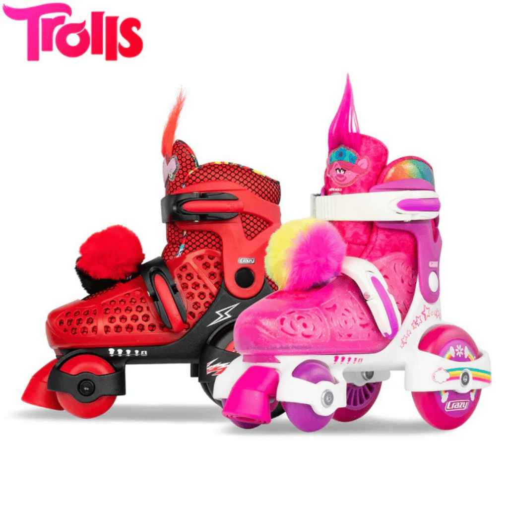TROLLS Size Adjustable Klip Klop Skates - Crazy Skates