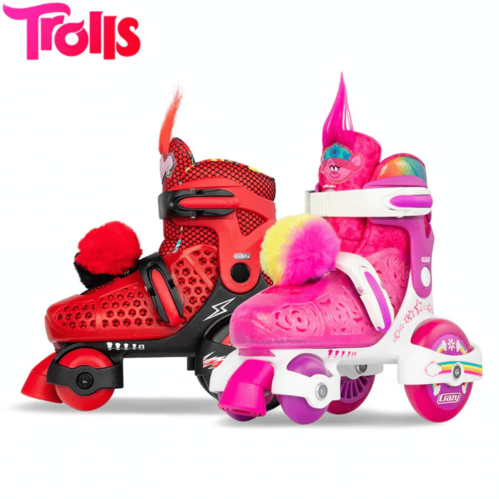 TROLLS Size Adjustable Klip Klop Skates - Crazy Skates