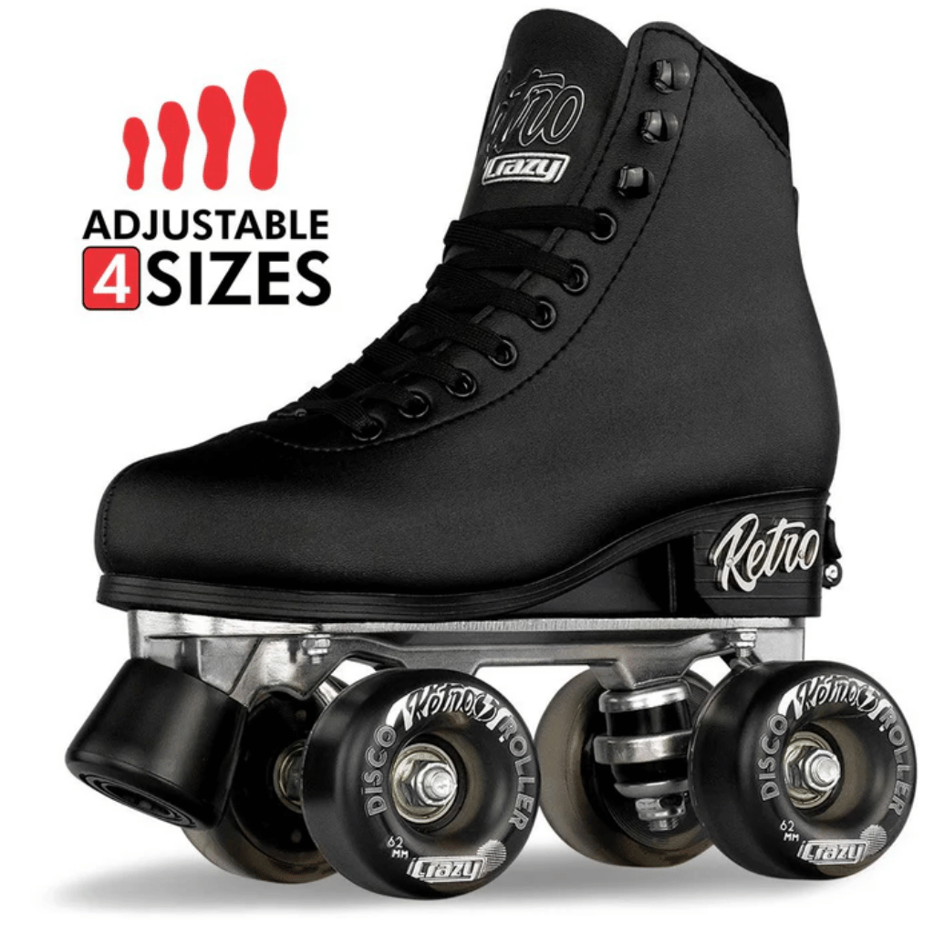 Retro Size Adjustable Rollerskates - Crazy Skates