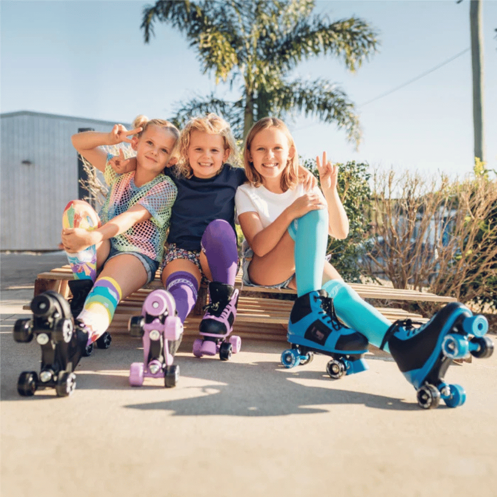 SK8 Size Adjustable Hi-Top Rollerskates - Crazy Skates