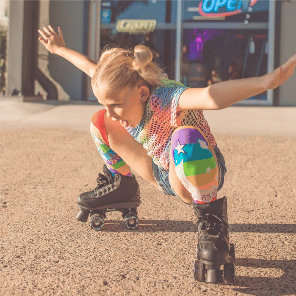 SK8 Size Adjustable Hi-Top Rollerskates - Crazy Skates