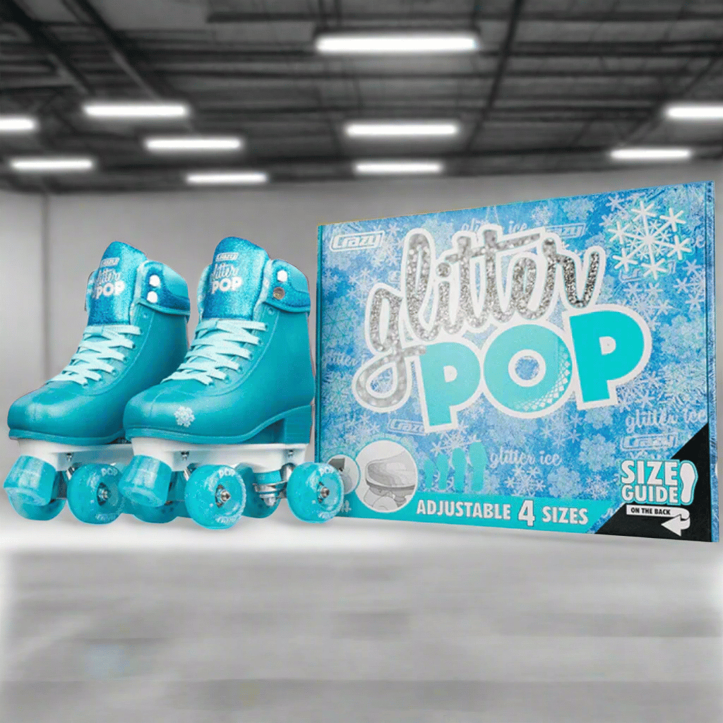 GLITTER POP Size Adjustable Rollerskates - Crazy Skates