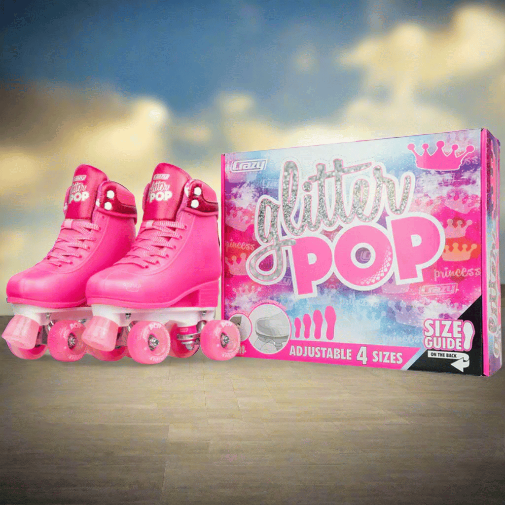 GLITTER POP Size Adjustable Rollerskates - Crazy Skates